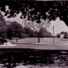 <p>South Lawn Area as seen from the vicinity of the Rodman Gun Monument (left), looking southeast, ca. 1960.&#160; WAC Barracks (Building 135) visible in background at right.</p>